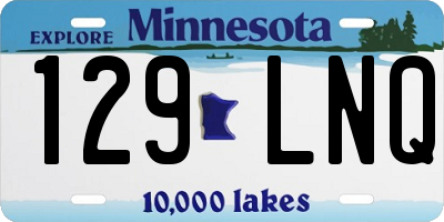 MN license plate 129LNQ