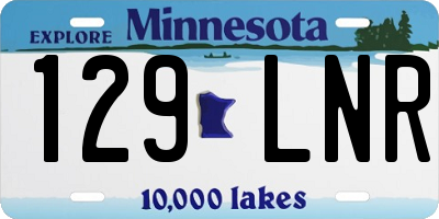 MN license plate 129LNR
