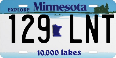 MN license plate 129LNT