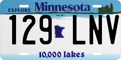 MN license plate 129LNV