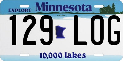 MN license plate 129LOG