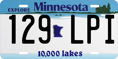 MN license plate 129LPI
