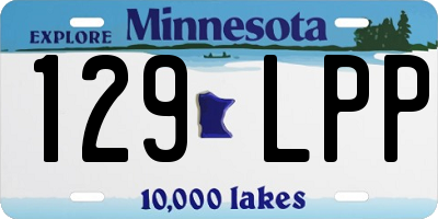 MN license plate 129LPP