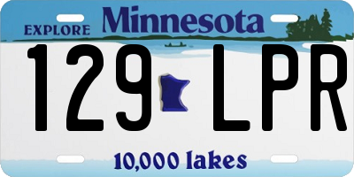 MN license plate 129LPR