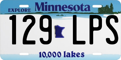 MN license plate 129LPS