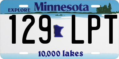 MN license plate 129LPT