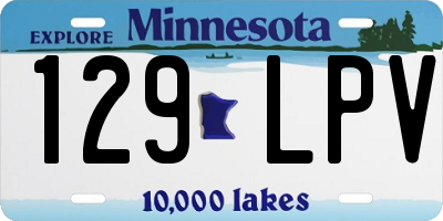 MN license plate 129LPV