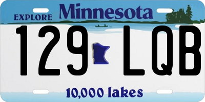 MN license plate 129LQB