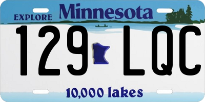 MN license plate 129LQC