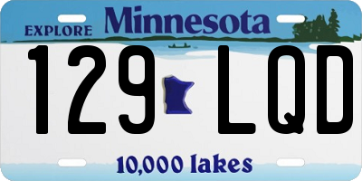 MN license plate 129LQD