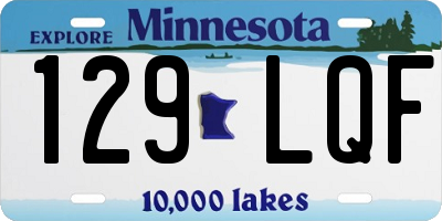 MN license plate 129LQF