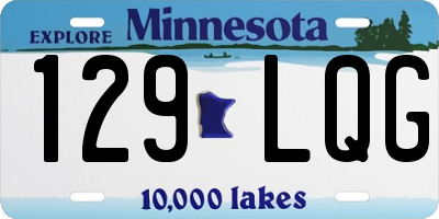 MN license plate 129LQG
