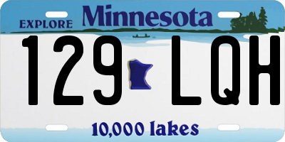 MN license plate 129LQH