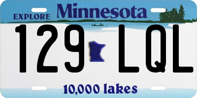 MN license plate 129LQL