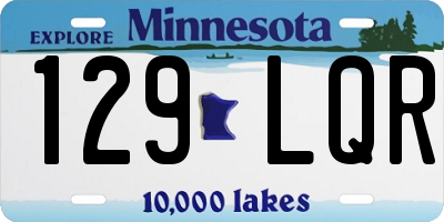 MN license plate 129LQR