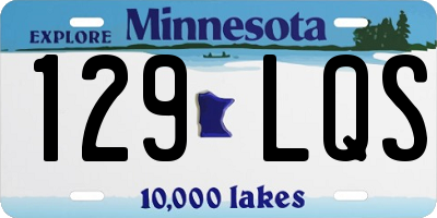 MN license plate 129LQS