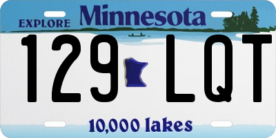 MN license plate 129LQT