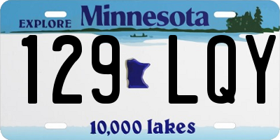 MN license plate 129LQY