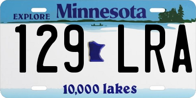 MN license plate 129LRA