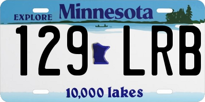 MN license plate 129LRB