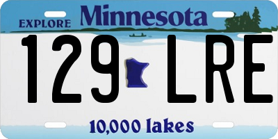 MN license plate 129LRE