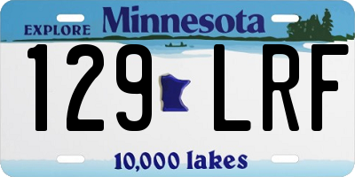 MN license plate 129LRF