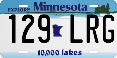 MN license plate 129LRG