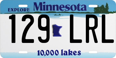 MN license plate 129LRL