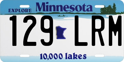 MN license plate 129LRM