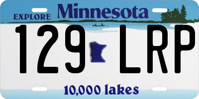 MN license plate 129LRP