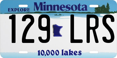 MN license plate 129LRS
