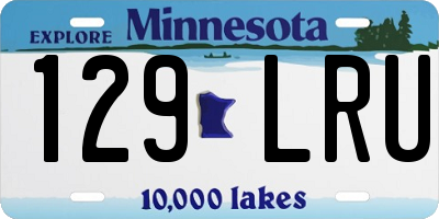 MN license plate 129LRU