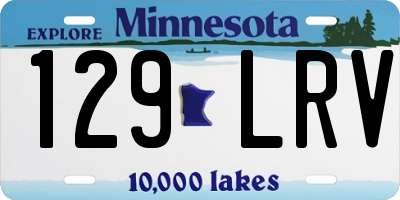 MN license plate 129LRV