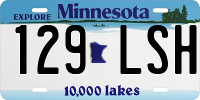 MN license plate 129LSH