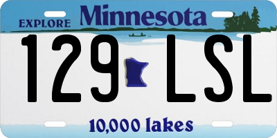 MN license plate 129LSL