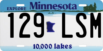 MN license plate 129LSM