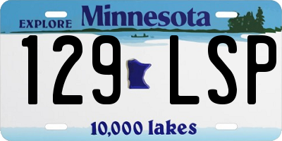 MN license plate 129LSP