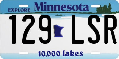 MN license plate 129LSR