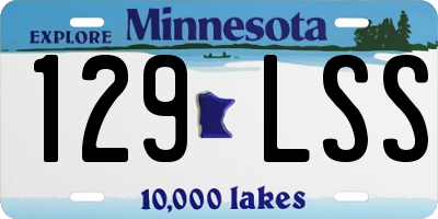 MN license plate 129LSS