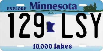 MN license plate 129LSY