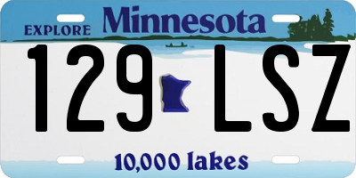 MN license plate 129LSZ