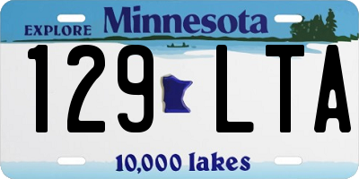 MN license plate 129LTA