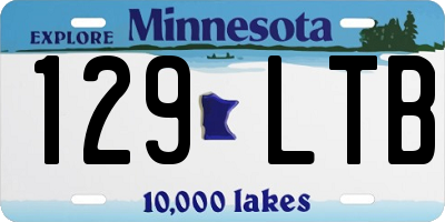 MN license plate 129LTB