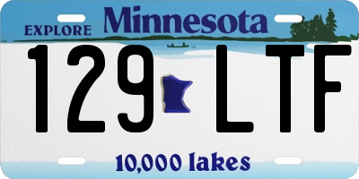 MN license plate 129LTF