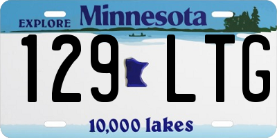 MN license plate 129LTG
