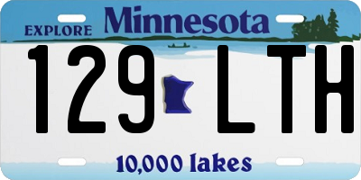 MN license plate 129LTH