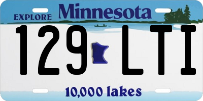 MN license plate 129LTI