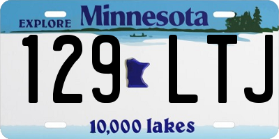 MN license plate 129LTJ