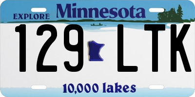MN license plate 129LTK