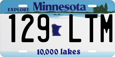 MN license plate 129LTM